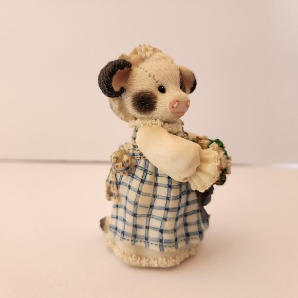 Mary's Moo Moos "Milk Maid" 1995 Enesco Figurine - Picture 6 of 8